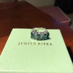 Judith Ripka London Blue Topaz Ring